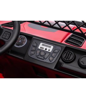 Voiture électrique 2 places 24V Geoland Power Rouge - Pack Luxe