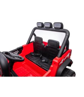 Voiture électrique 2 places 24V Geoland Power Rouge - Pack Luxe