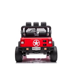 Voiture électrique 2 places 24V Geoland Power Rouge - Pack Luxe