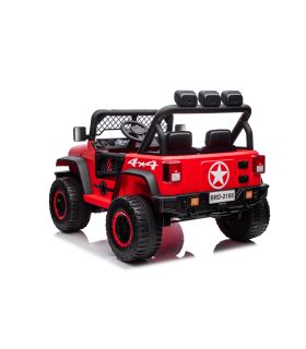 Voiture électrique 2 places 24V Geoland Power Rouge - Pack Luxe