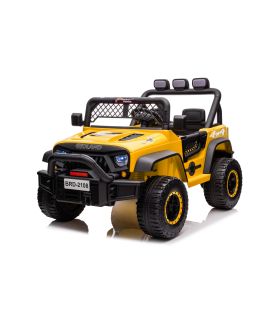 Voiture électrique 2 places 24V Geoland Power Jaune - Pack Luxe