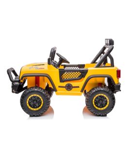 Voiture électrique 2 places 24V Geoland Power Jaune - Pack Luxe