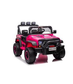 Voiture électrique 2 places 24V Geoland Power Rose - Pack Luxe