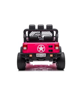 Voiture électrique 2 places 24V Geoland Power Rose - Pack Luxe