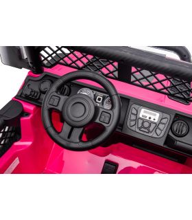 Voiture électrique 2 places 24V Geoland Power Rose - Pack Luxe