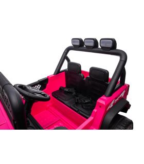Voiture électrique 2 places 24V Geoland Power Rose - Pack Luxe
