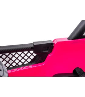 Voiture électrique 2 places 24V Geoland Power Rose - Pack Luxe