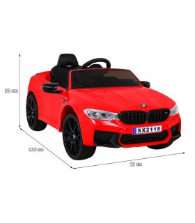 Voiture électrique 2 x 12V BMW M5 Rouge - Pack Luxe