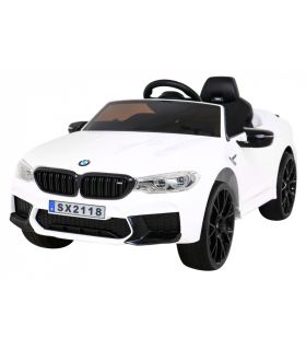 Voiture électrique 2 x 12V BMW M5 Blanche - Pack Luxe