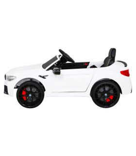 Voiture électrique 2 x 12V BMW M5 Blanche - Pack Luxe