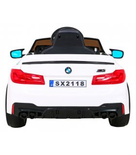 Voiture électrique 2 x 12V BMW M5 Blanche - Pack Luxe