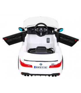 Voiture électrique 2 x 12V BMW M5 Blanche - Pack Luxe
