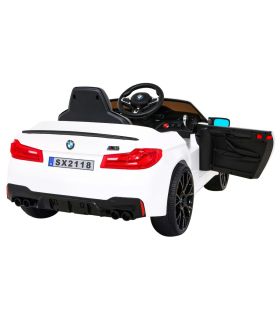 Voiture électrique 2 x 12V BMW M5 Blanche - Pack Luxe