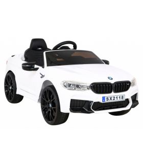 Voiture électrique 2 x 12V BMW M5 Blanche - Pack Luxe