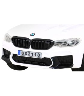Voiture électrique 2 x 12V BMW M5 Blanche - Pack Luxe
