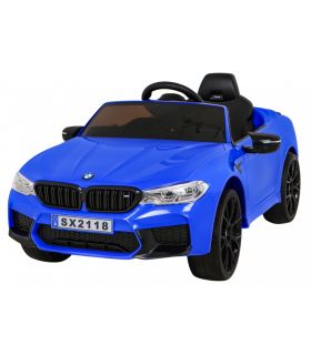 Voiture électrique 2 x 12V BMW M5 Bleue - Pack Luxe