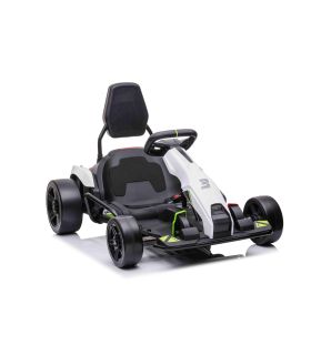 Kart électrique 24V Drift Fast 3 Blanc - Pack Evo