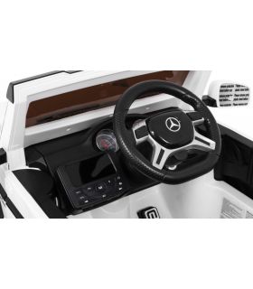 Voiture électrique 2 places 12V Mercedes G63 Blanche 6 roues - Pack Luxe