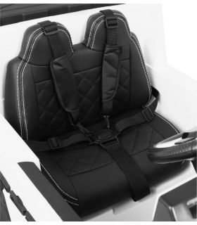 Voiture électrique 2 places 12V Mercedes G63 Blanche 6 roues - Pack Luxe