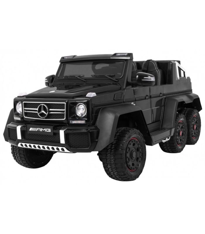 Voiture électrique 2 places 12V Mercedes G63 Noire 6 roues - Pack Luxe
