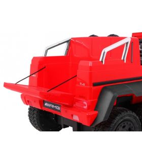 Voiture électrique 2 places 12V Mercedes G63 Rouge 6 roues - Pack Luxe