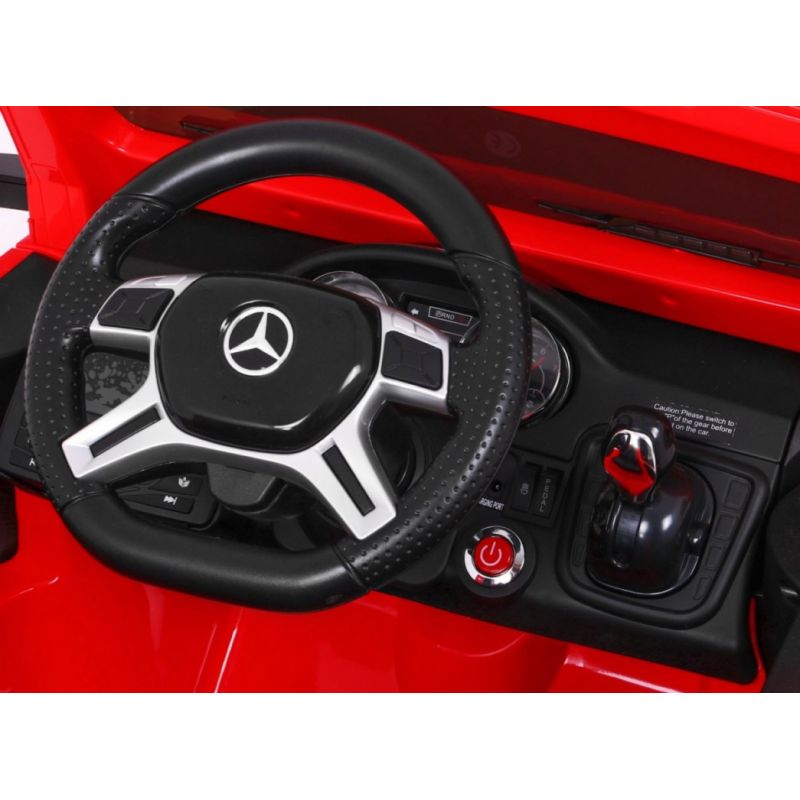 Voiture électrique 2 places 12V Mercedes G63 Rouge 6 roues - Pack