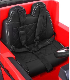 Voiture électrique 2 places 12V Mercedes G63 Rouge 6 roues - Pack Luxe