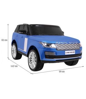 Voiture électrique 2 places 2 x 12V Range Rover Bleu Métallisée - Pack Luxe