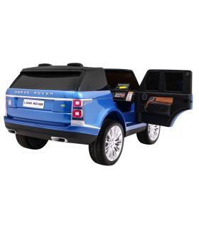 Voiture électrique 2 places 2 x 12V Range Rover Bleu Métallisée - Pack Luxe