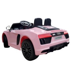 12V Licensed Pink Audi R8 Spyder Battery Ride On Car