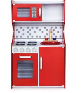 Cuisine moderne Viga avec accessoires Rouge