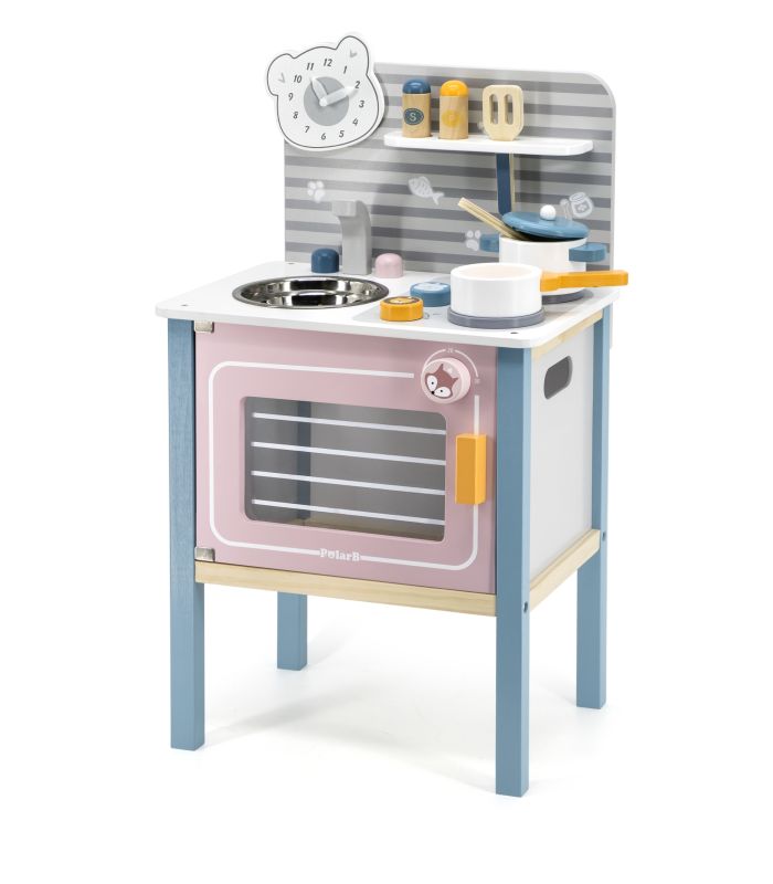 Cuisine moderne Viga avec accessoires PolarB rose
