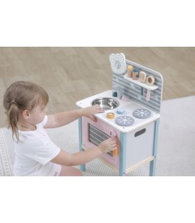 Cuisine moderne Viga avec accessoires PolarB rose