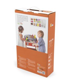 Grand grill Vega avec accessoires rouge