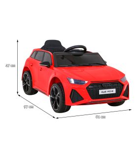 Voiture électrique 12v AudiRS 6 Rouge - Pack Luxe
