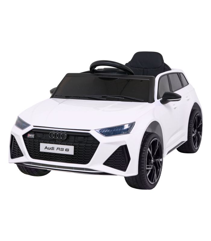Voiture électrique 12v AudiRS 6 Blanche - Pack Luxe