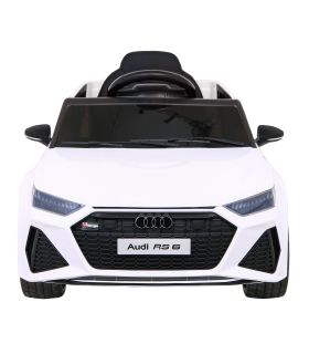 Voiture électrique 12v AudiRS 6 Blanche - Pack Luxe