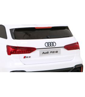 Voiture électrique 12v AudiRS 6 Blanche - Pack Luxe