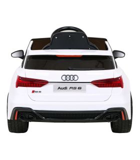 Voiture électrique 12v AudiRS 6 Blanche - Pack Luxe
