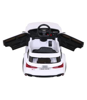 Voiture électrique 12v AudiRS 6 Blanche - Pack Luxe