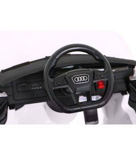 Voiture électrique 12v AudiRS 6 Blanche - Pack Luxe