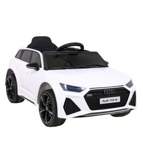 Voiture électrique 12v AudiRS 6 Blanche - Pack Luxe