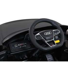 Voiture électrique 12V Audi E-Tron GT Noire - Pack Luxe