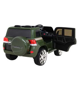 Voiture électrique 2 places 12V Toyota Land Cruiser Vert - Pack Luxe