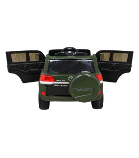 Voiture électrique 2 places 12V Toyota Land Cruiser Vert - Pack Luxe
