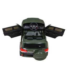Voiture électrique 2 places 12V Toyota Land Cruiser Vert - Pack Luxe