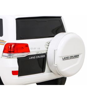 Voiture électrique 2 places 12V Toyota Land Cruiser Blanc - Pack Luxe
