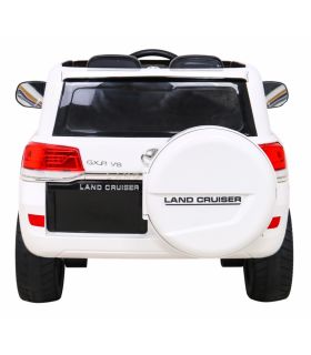 Voiture électrique 2 places 12V Toyota Land Cruiser Blanc - Pack Luxe