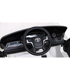 Voiture électrique 2 places 12V Toyota Land Cruiser Blanc - Pack Luxe
