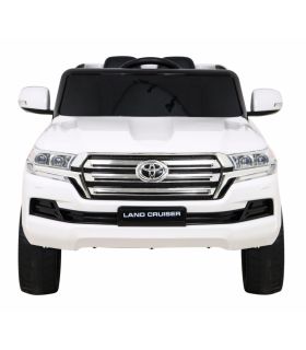 Voiture électrique 2 places 12V Toyota Land Cruiser Blanc - Pack Luxe